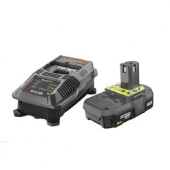 RYOBI ONE+ 18V 2.0Ah Battery, IntelliPort Charger Kit and Accessories
