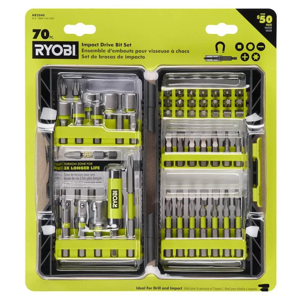RYOBI Impact Rated Driving Kit (70-Piece) 1 RYOBI Impact Rated Driving Kit (70-Piece)